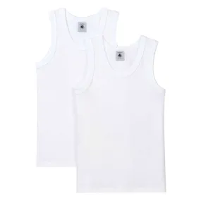 Anti Snag Zippers Petit Bateau D??bardeurs Underwear 2-pack White