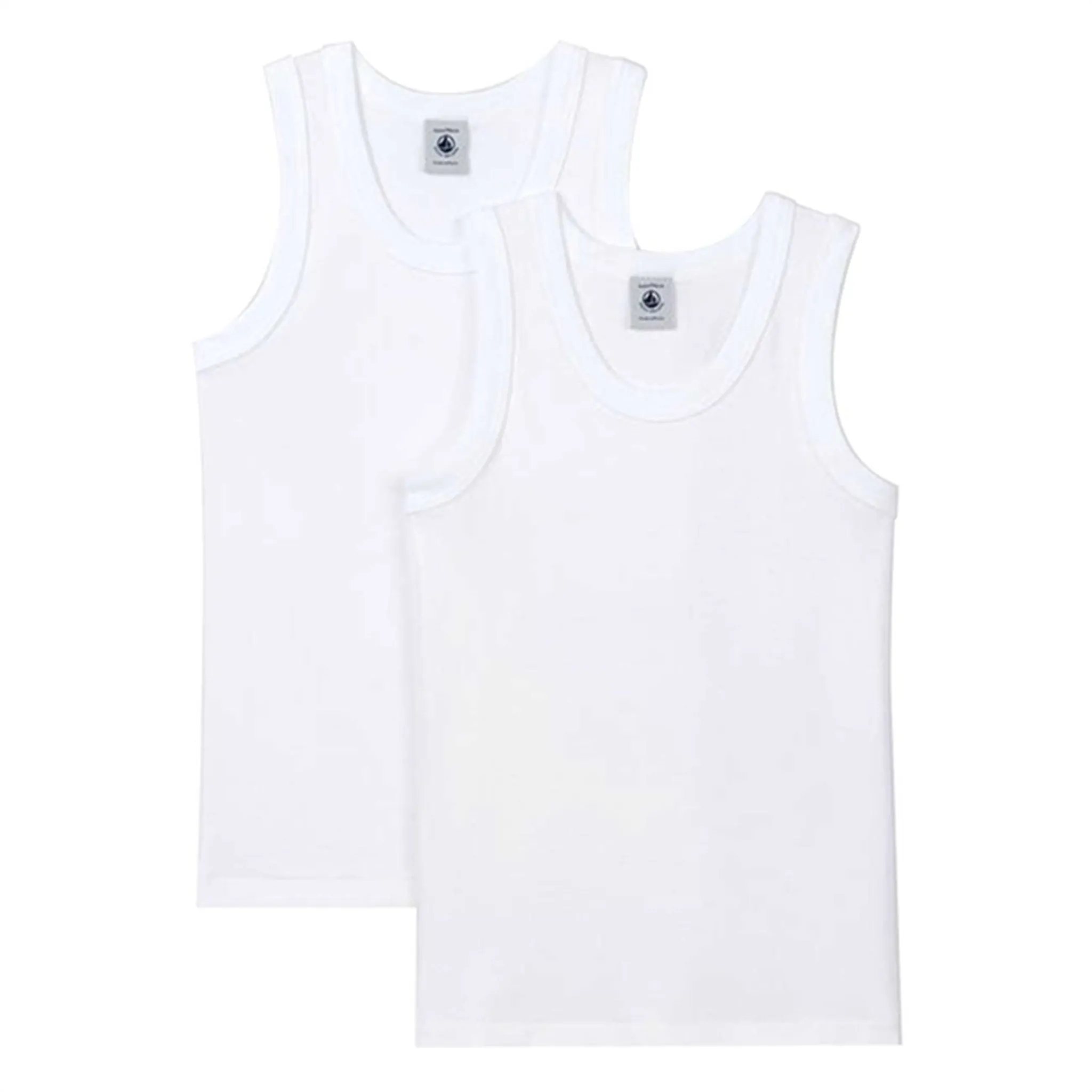 Anti Snag Zippers Petit Bateau D??bardeurs Underwear 2-pack White