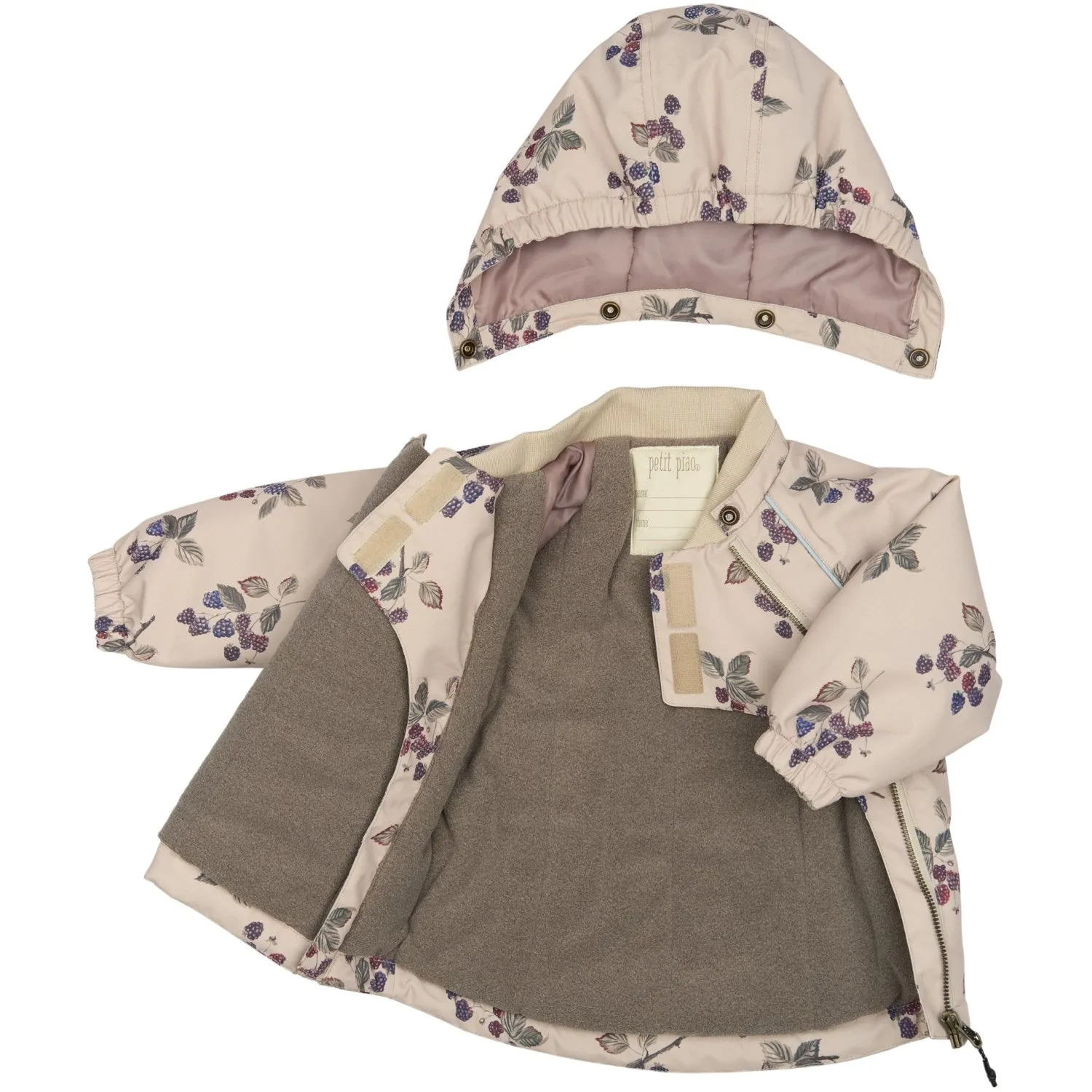 snowboarder Petit Piao Blackberry AOP PPDard Winter Jacket