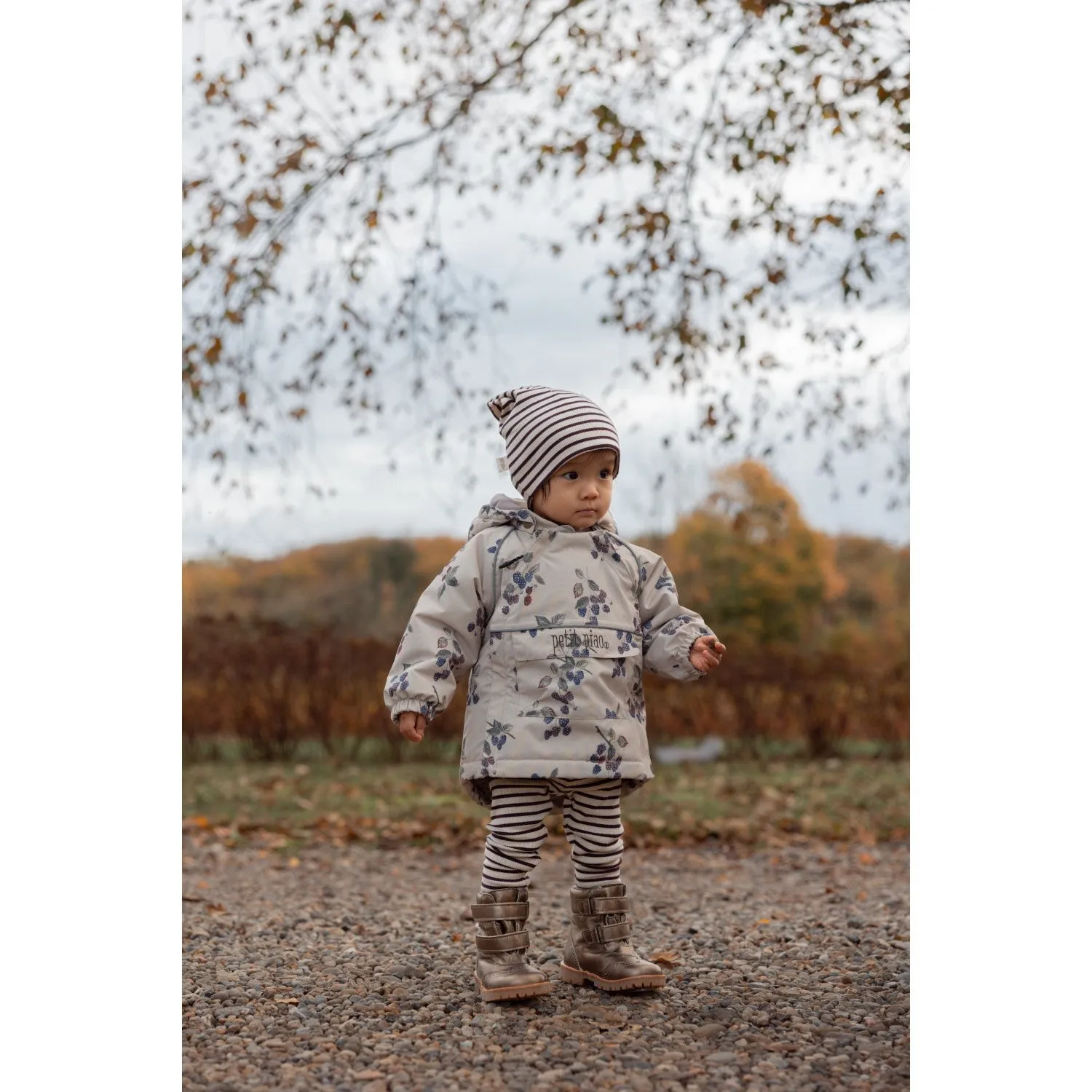 Scissors Ventilation Vents Petit Piao Blackberry AOP PPDard Winter Jacket