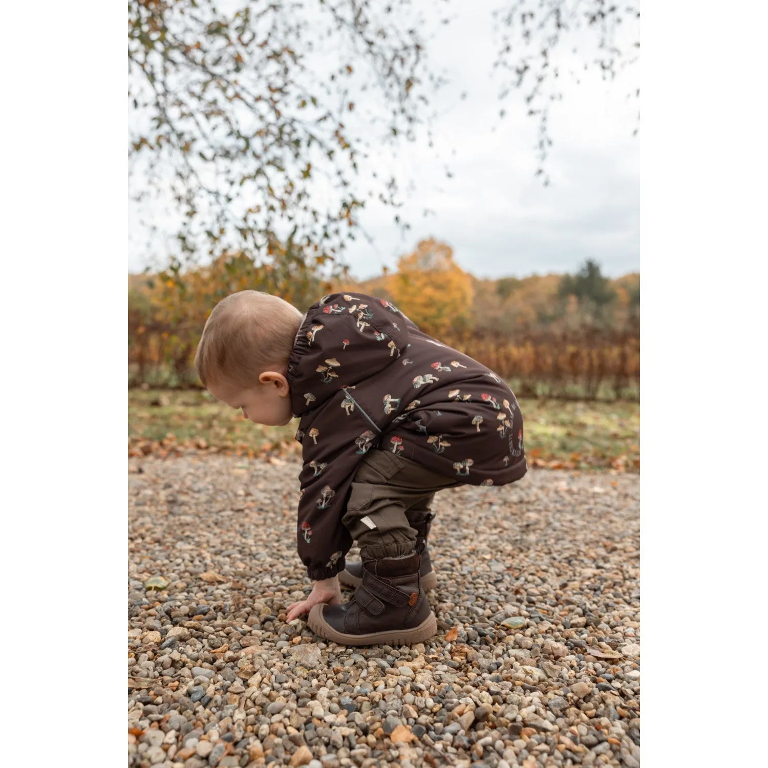 Petit Piao Fungi AOP PPDard Winter Jacket Round-neck