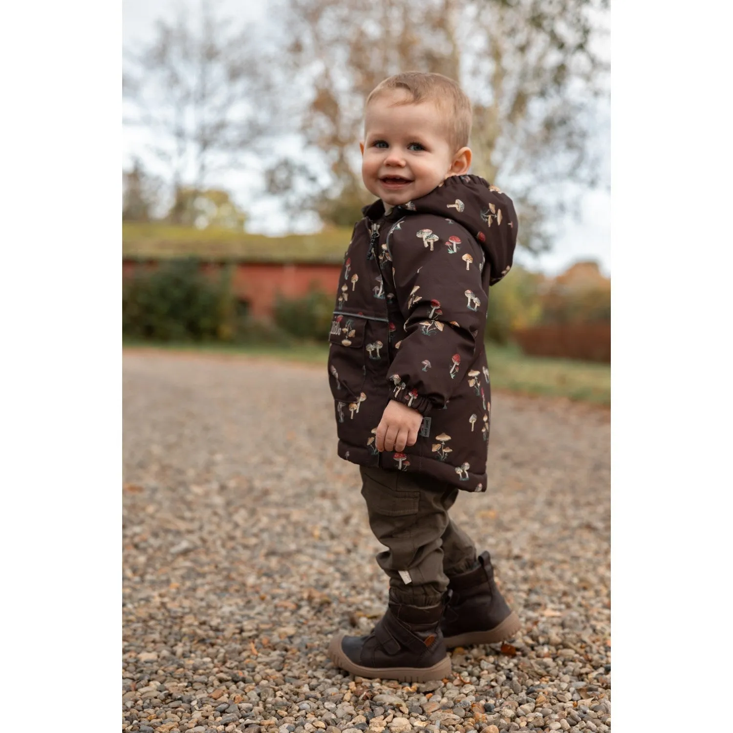 Petit Piao Fungi AOP PPDard Winter Jacket Finance Anti Snag Zipper Pulls