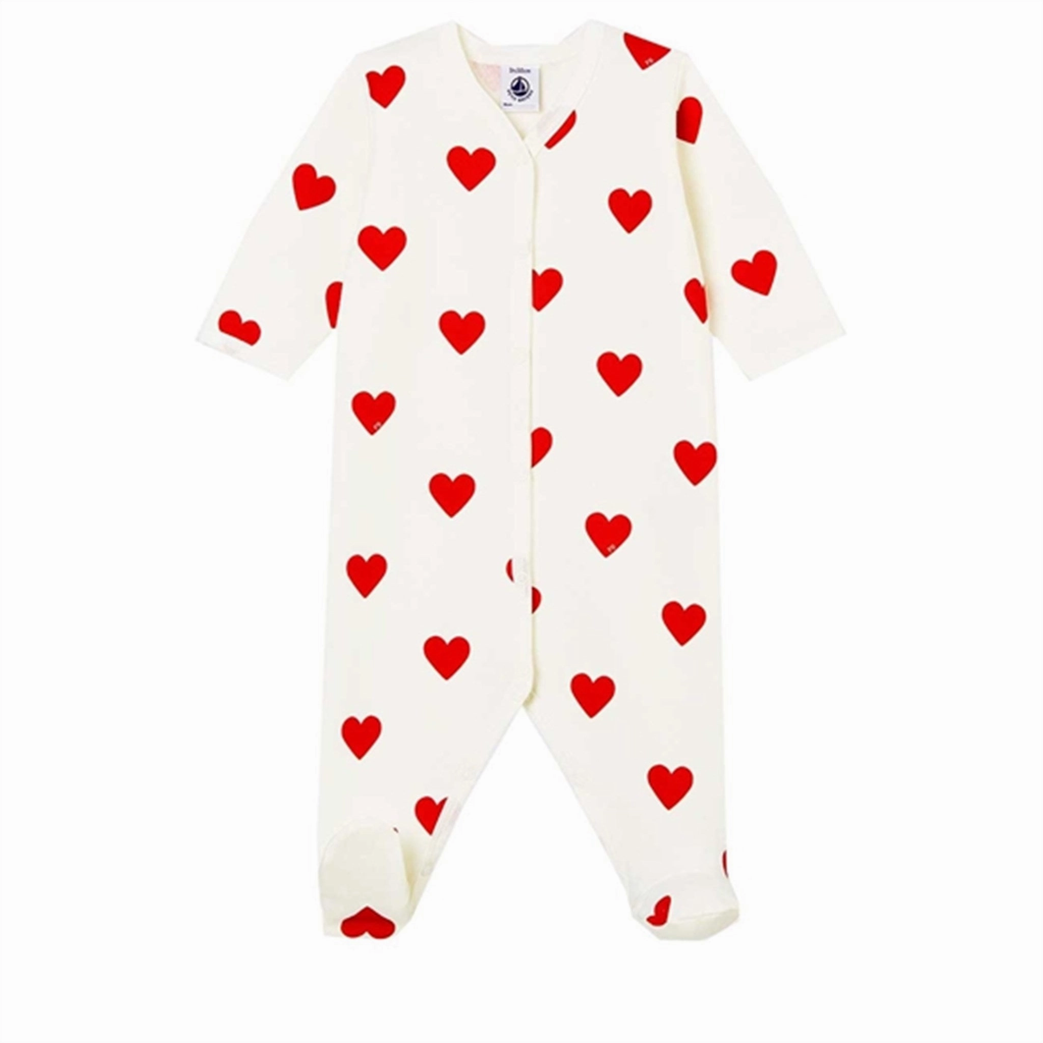 Petit Bateau Body Suit Dors Bien White/Red Festival Smart Minimal Vacation
