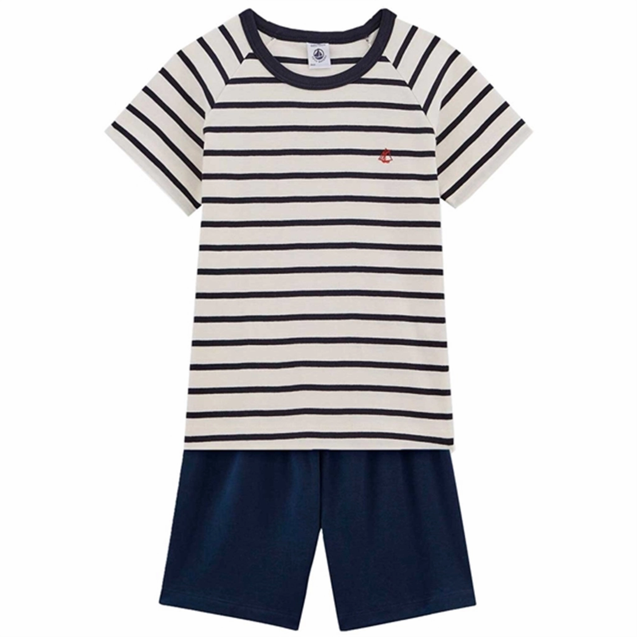 Petit Bateau Pyjacourt White/Black Night In