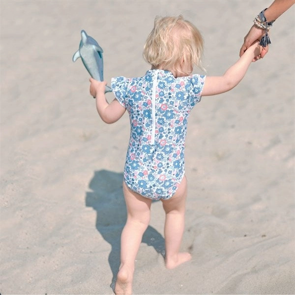 Petit Crabe Betsy B Beaa Swimsuit Liberty? fabric Muted-Tone Saltwater Resilient