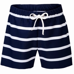 High Density Knit Tropical Wear Petit Crabe Blue/White Alex UV Shorts
