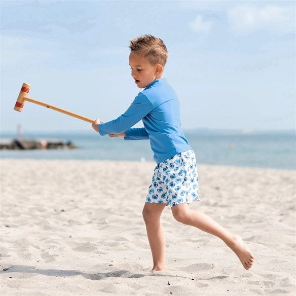 Petit Crabe Cornflower Sydney Swim Shirt Breathable mesh