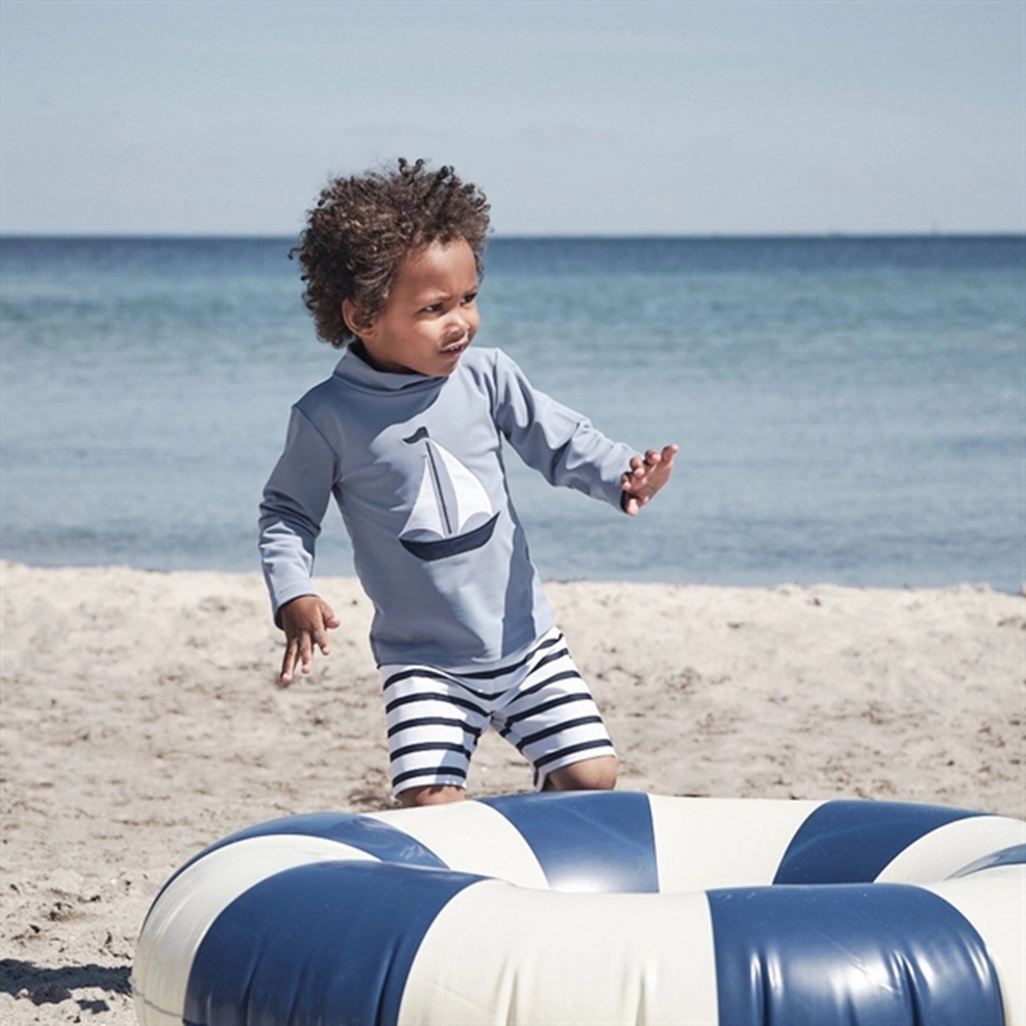 Active Swimwear Petit Crabe Petrol Casey Swim Shirt