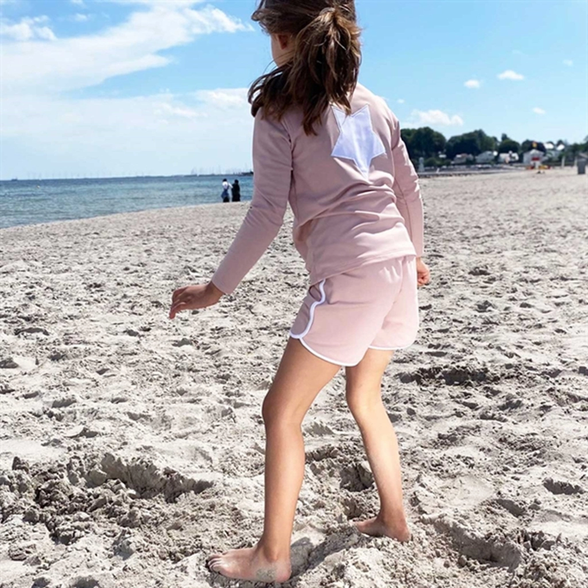 Petit Crabe Rose Nude/White Alexa UV Shorts Moderate Coverage Cut