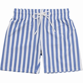Petit Crabe Vertical Stripes Alex Swim Shorts Wave Defying Stitching