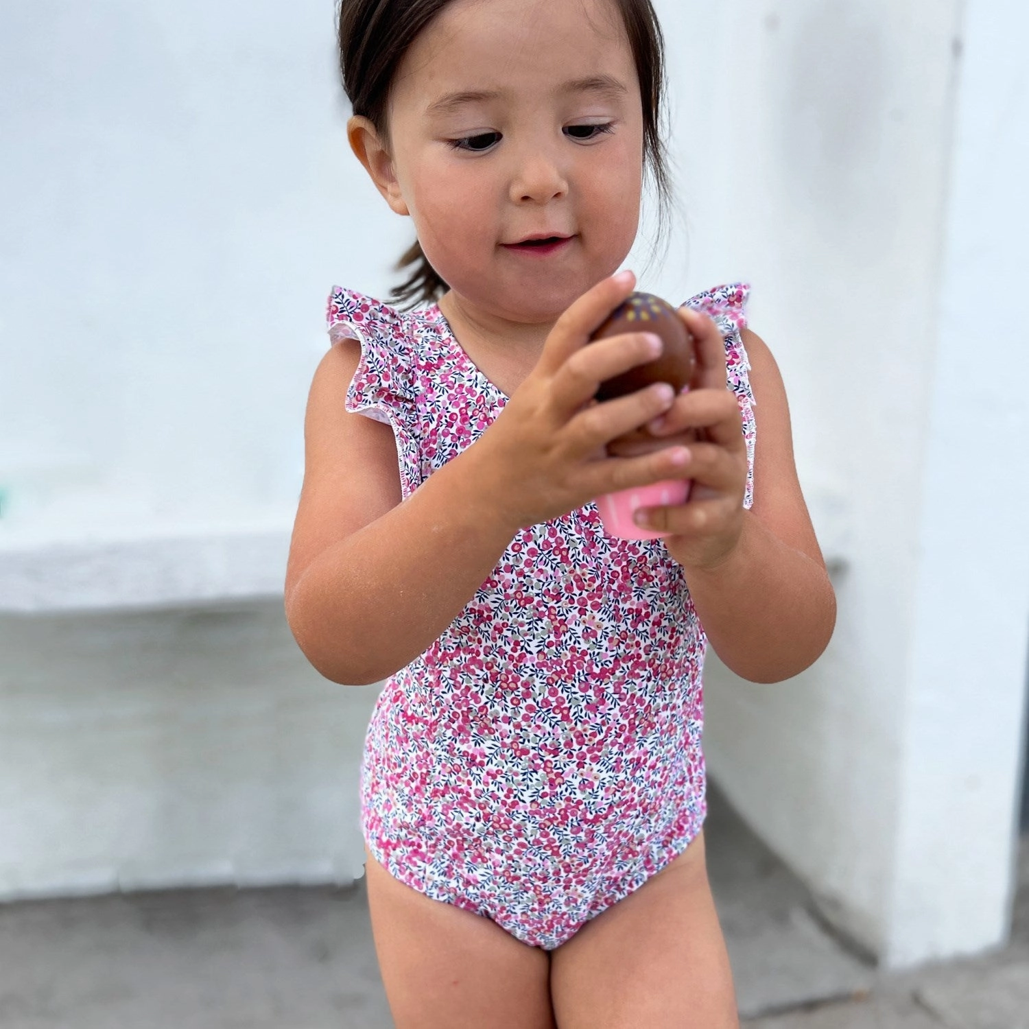 Active Swimwear Petit Crabe Wiltshire Bud Swim Swimsuit - Made with Liberty? Fabric