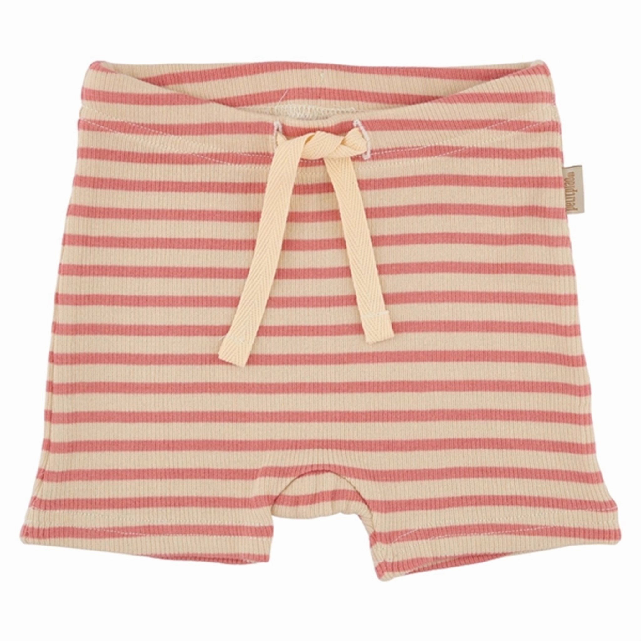 Comfortable Stretch Cycling shorts Petit Piao Dark Peach/Cream Shorts Modal Striped