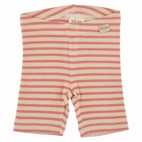 Functional Fit Stretch Fabric Petit Piao Dark Peach/Cream Shorts Modal Striped