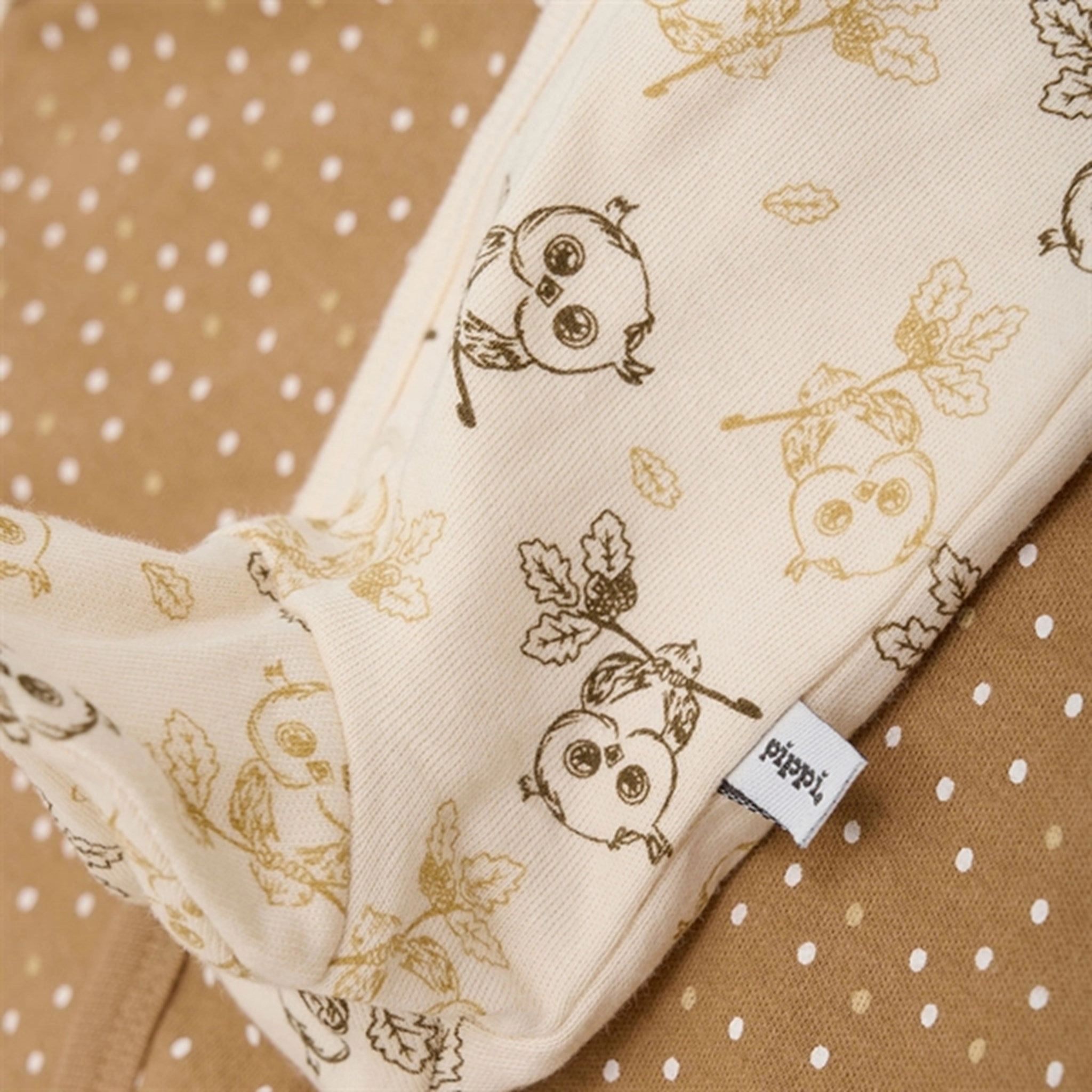 Pippi Nightsuit w. Feet & Buttons 2-Pack Whitecap Gray Urban Fancy