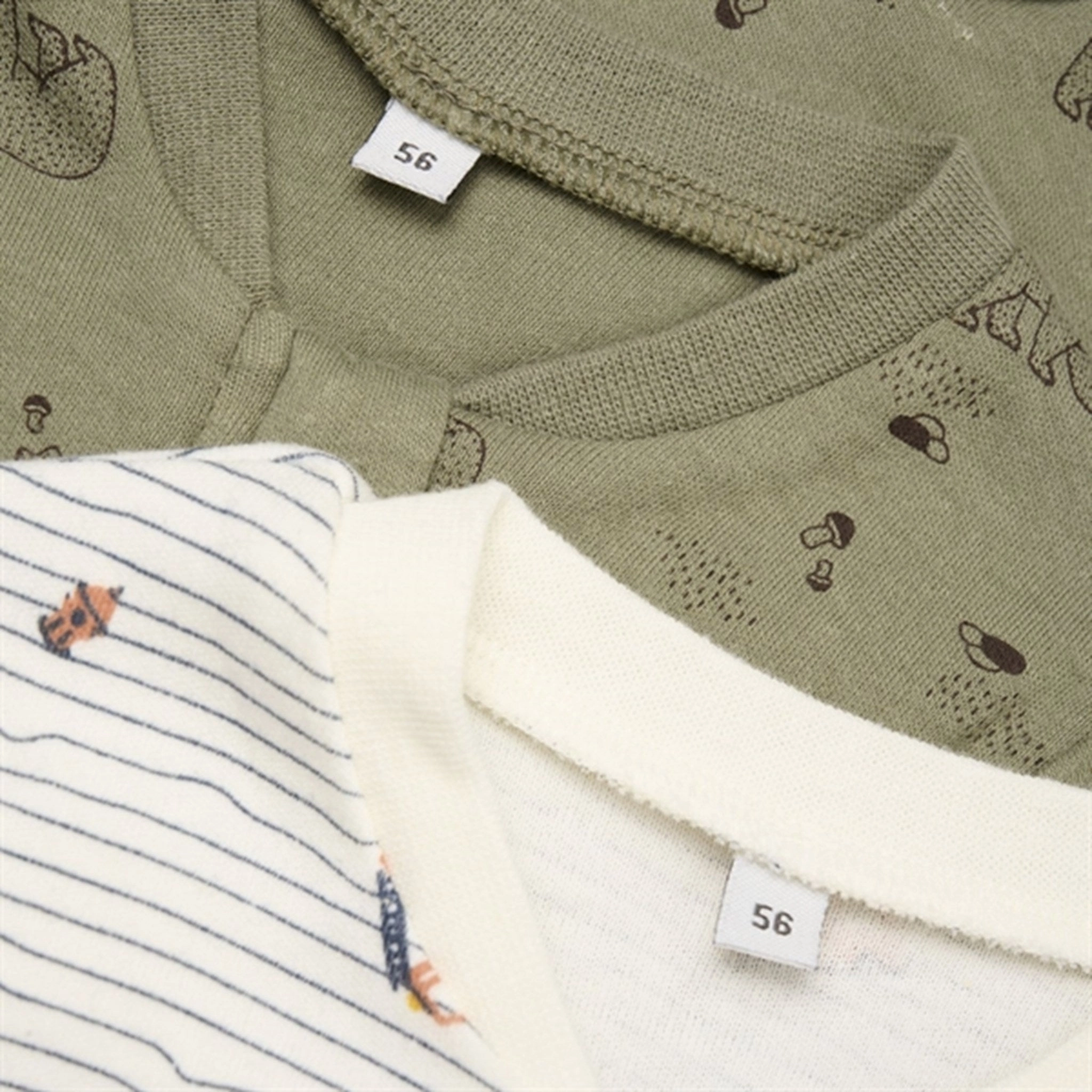 Loose Premium Durable Travel Pippi Nightsuit with Zipper 2-pack Deep Lichen Green