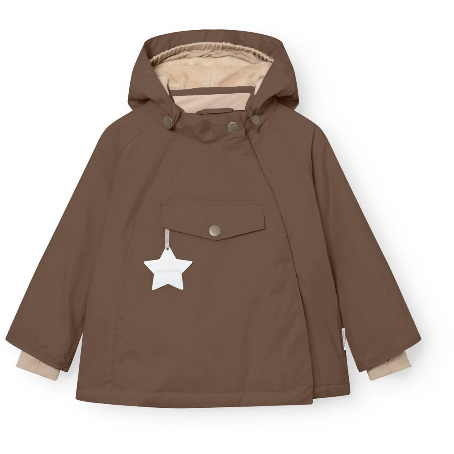 Courage Suggest Mini A ture Chestnut Brown Matwang Fleece Lined Winter Jacket. GRS