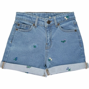 THE NEW Blue Denim Fifi Denim Shorts button-down look HypoallergenicLining