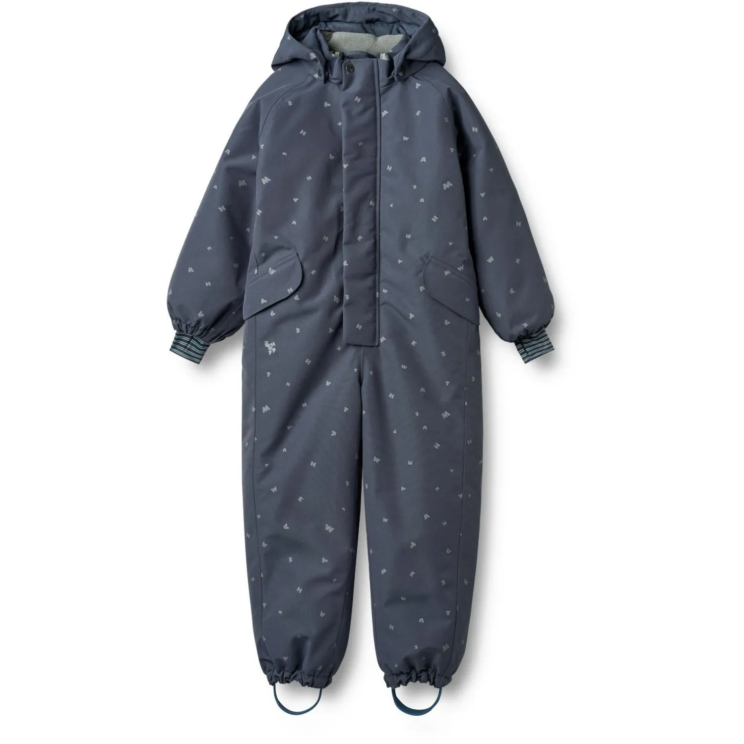 Wheat Greyblue Letters Snowsuit Miko City-Style