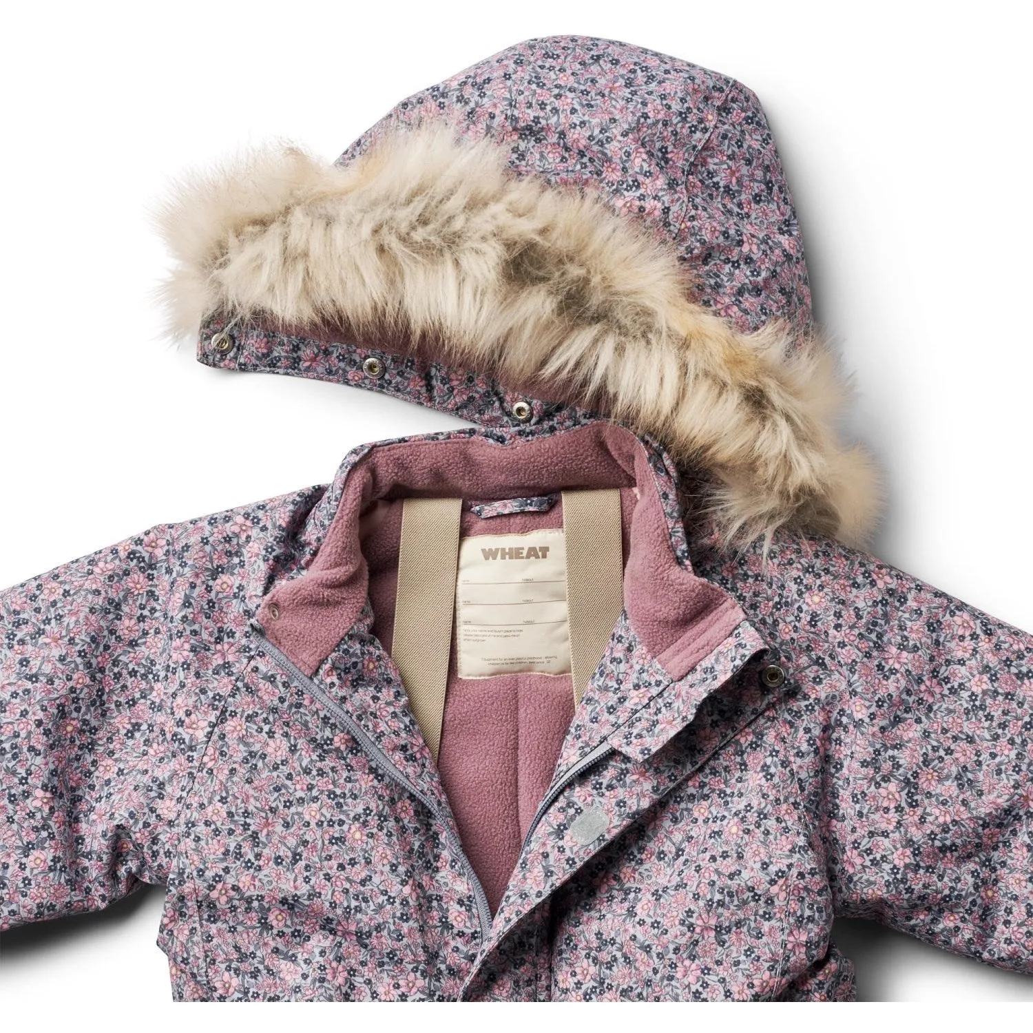 Open-back Wheat Winter Flowers Snowsuit Moe Tech