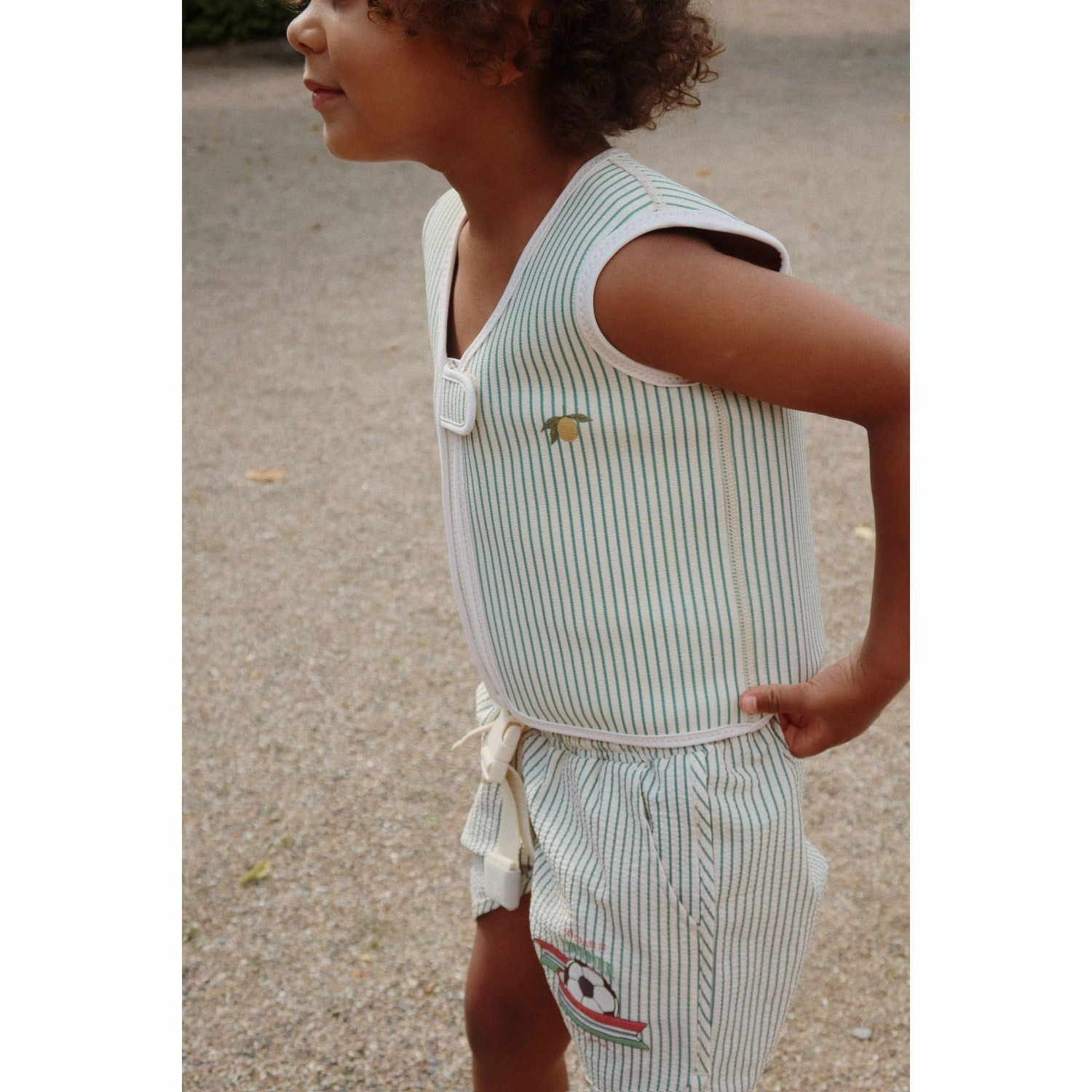 Konges Sl?jd Tea Stripe Ellis Swim Vest Soft Touch Lining