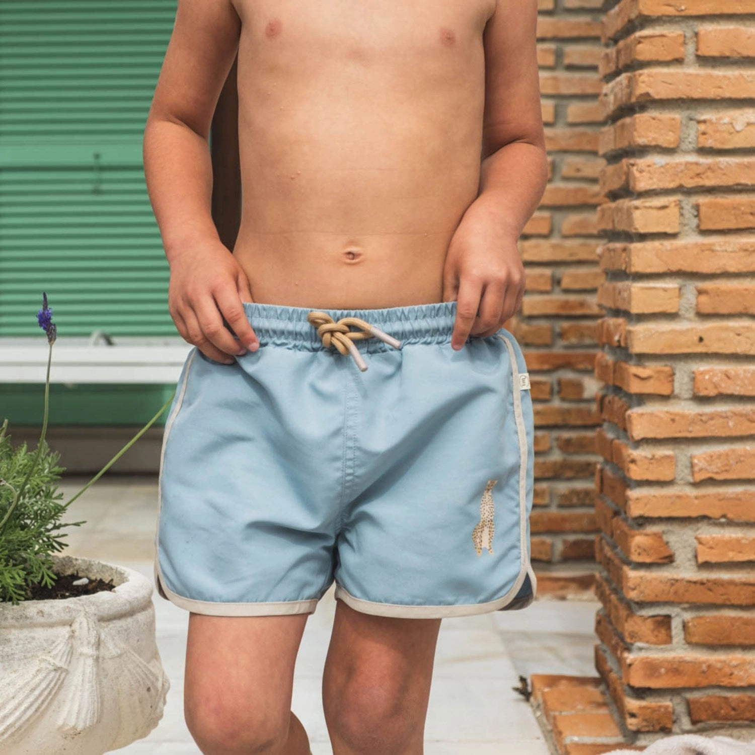 Playful Vibes Saltwater Resistant Fabric That's Mine Arona Ludvig Swim Shorts