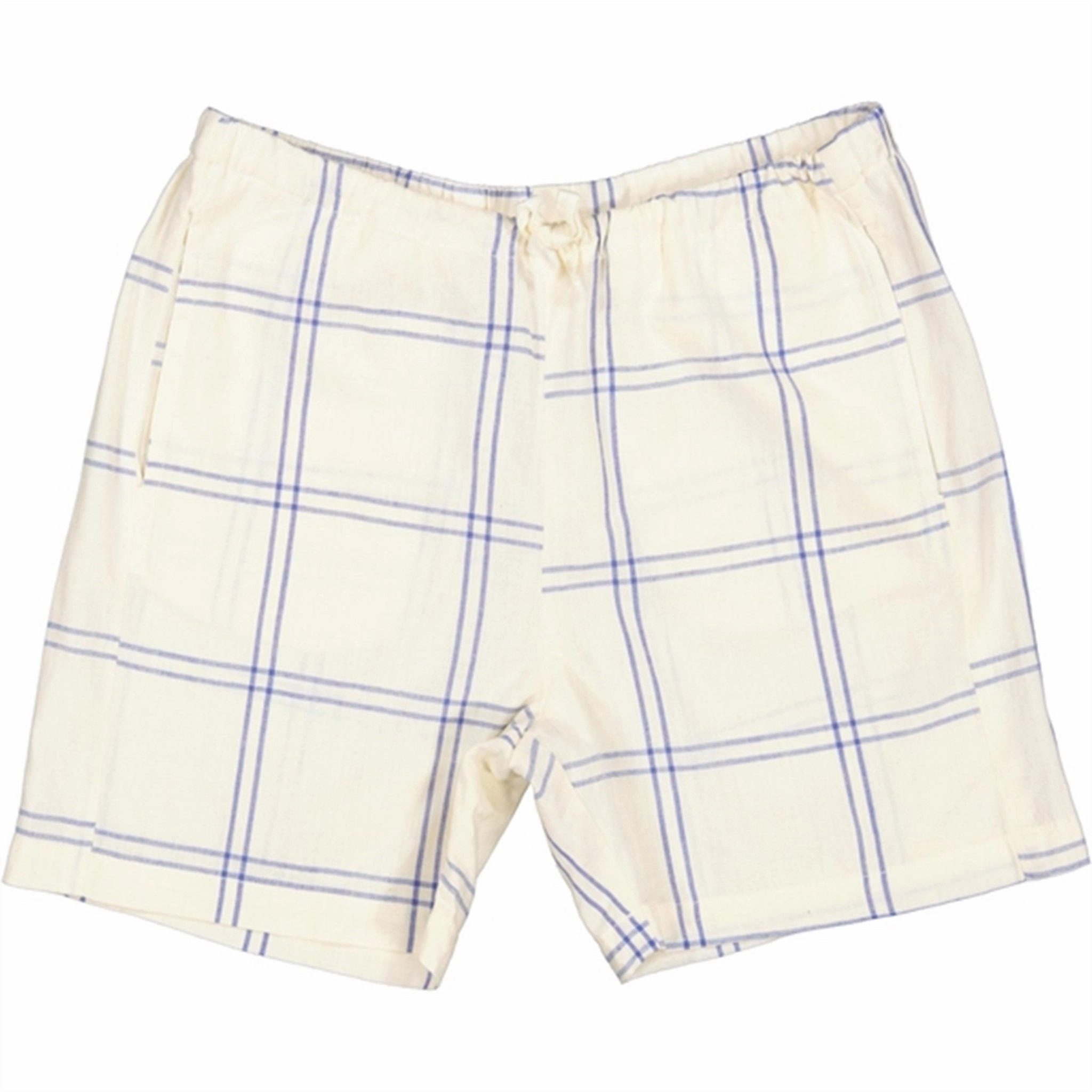 Sweat Resistant Fabric MarMar Blue Check Pal Shorts