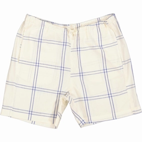 MarMar Blue Check Pal Shorts Ventilated Back Panels Rubberized Waistband