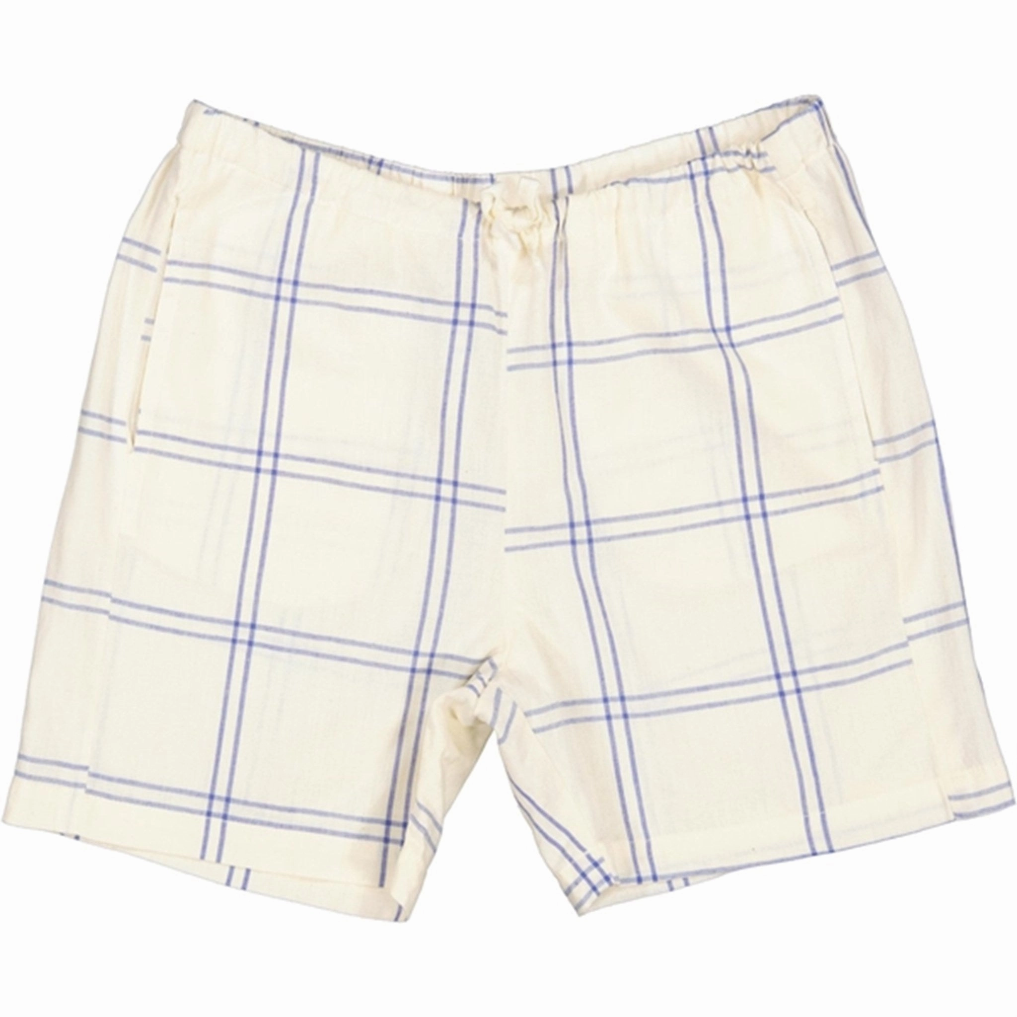 MarMar Blue Check Pal Shorts Ventilated Back Panels Rubberized Waistband