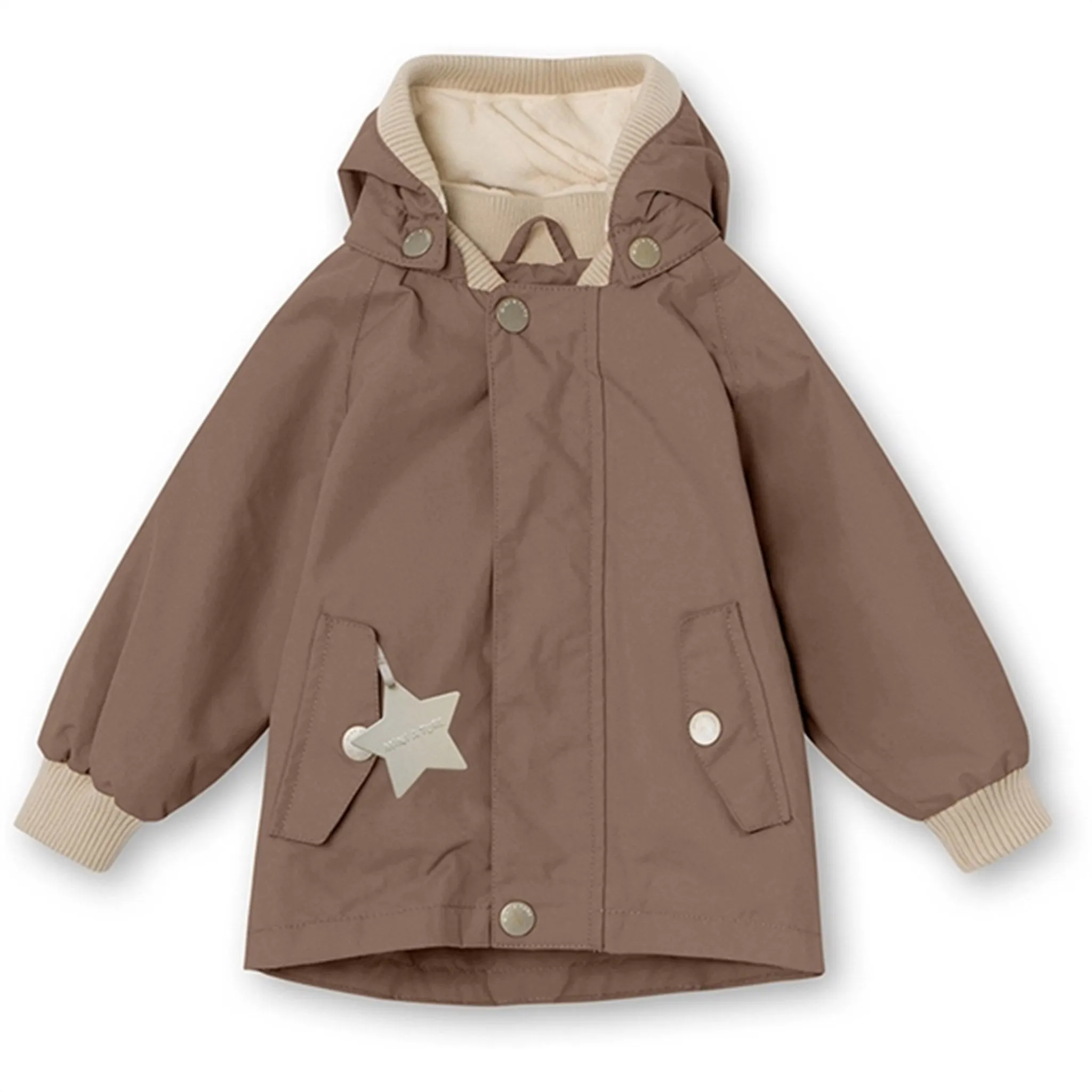 MINI A TURE Wally Spring Jacket w/Fleece Lining Brownie PreShrunk Cotton Blend Light Reflective Trims