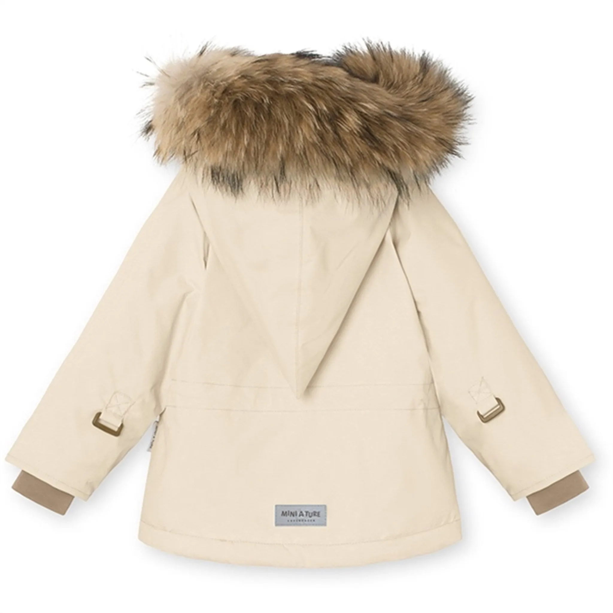 MINI A TURE Wang Fleece Fur Winter Jacket Angora Cream Pilates
