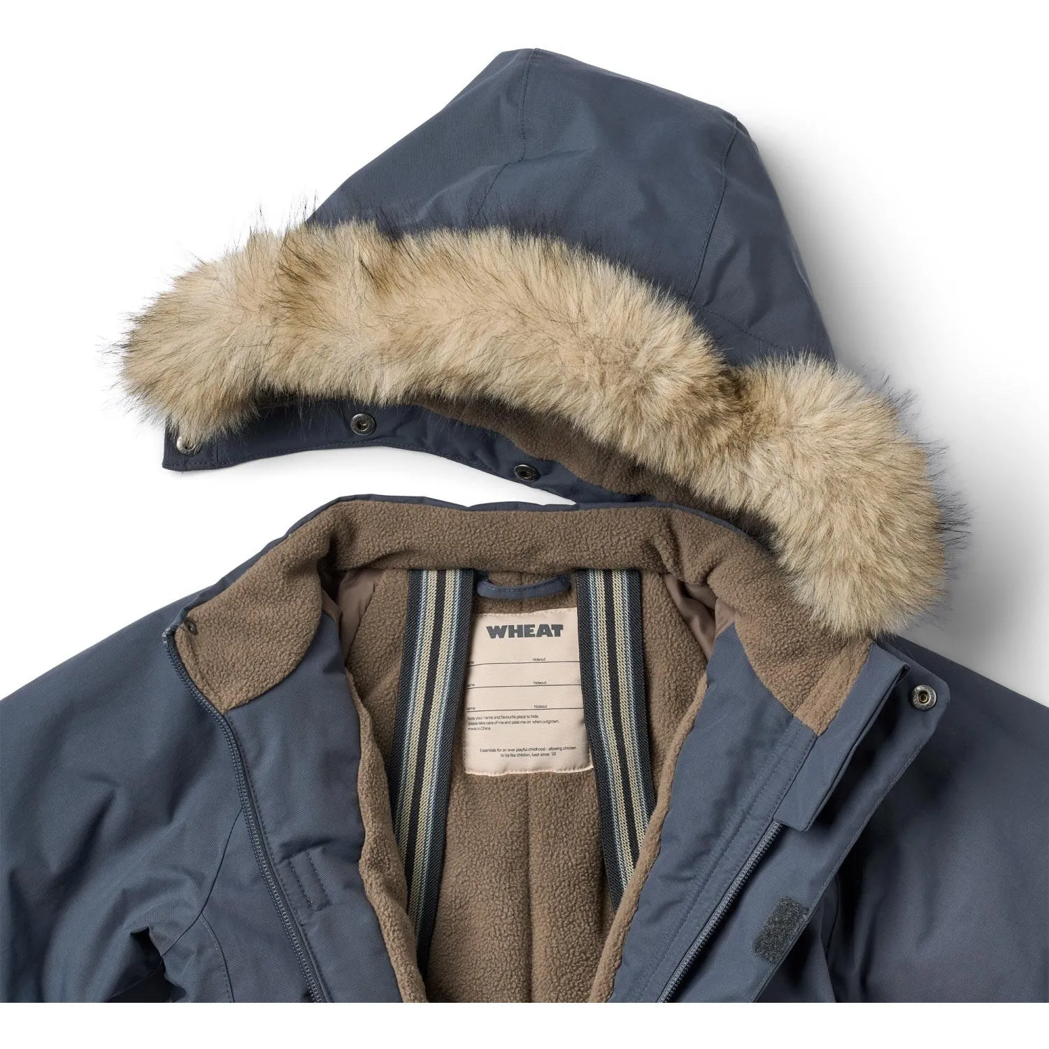 Vintage-Inspired Wheat Greyblue Snowsuit Moe