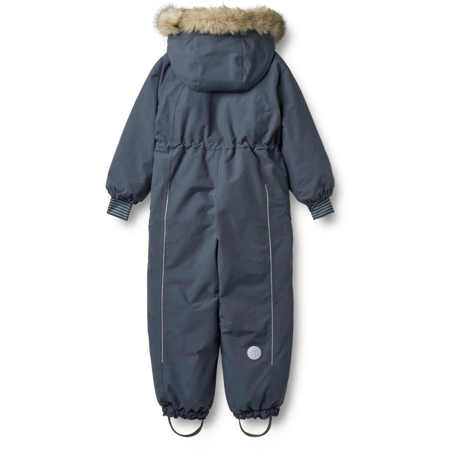 Glossy-Finish Slim-fit Wheat Greyblue Snowsuit Moe