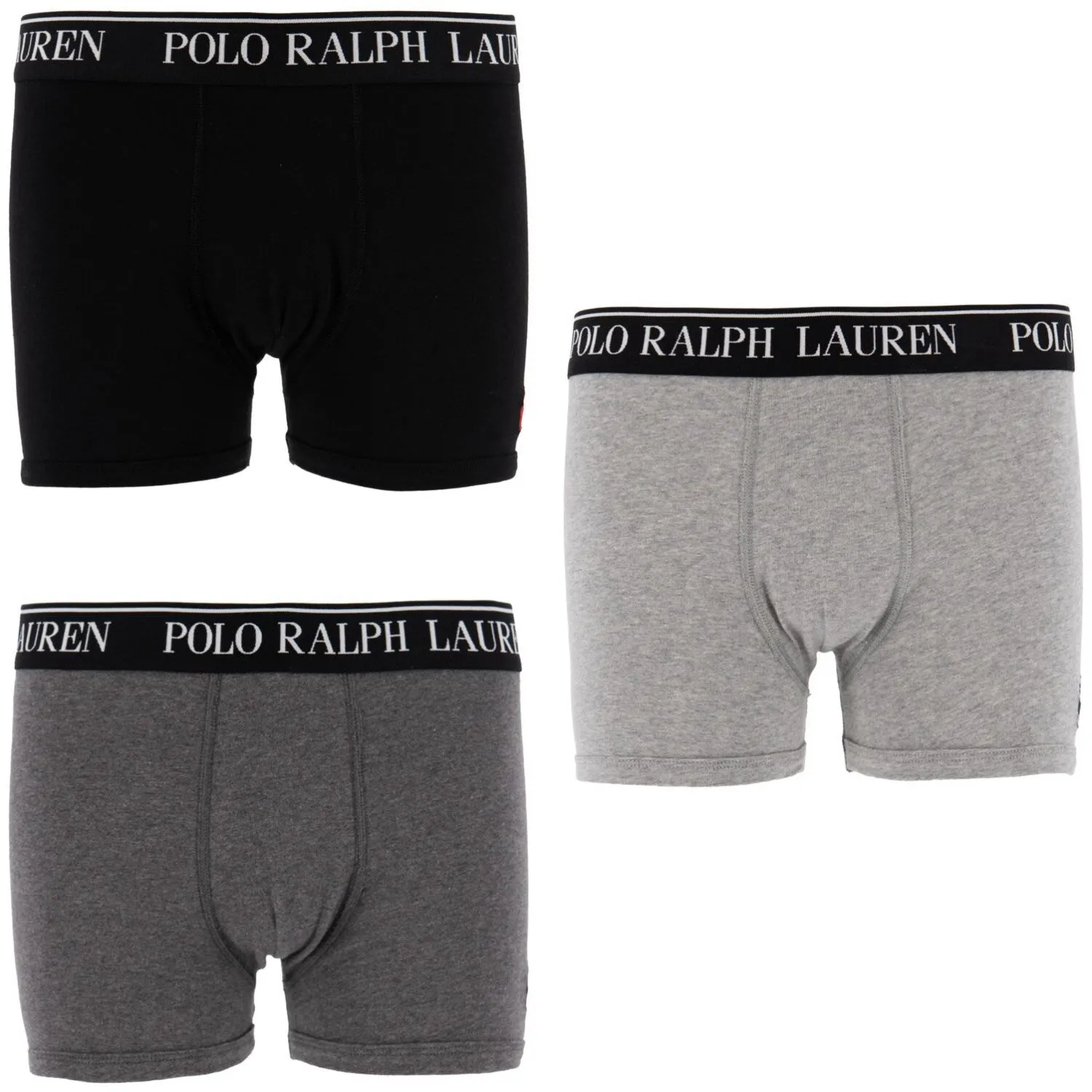 Quick Absorb Casual Comforts Polo Ralph Lauren Andover Heather Cotton Stretch 3 Pack Boxer/Brief