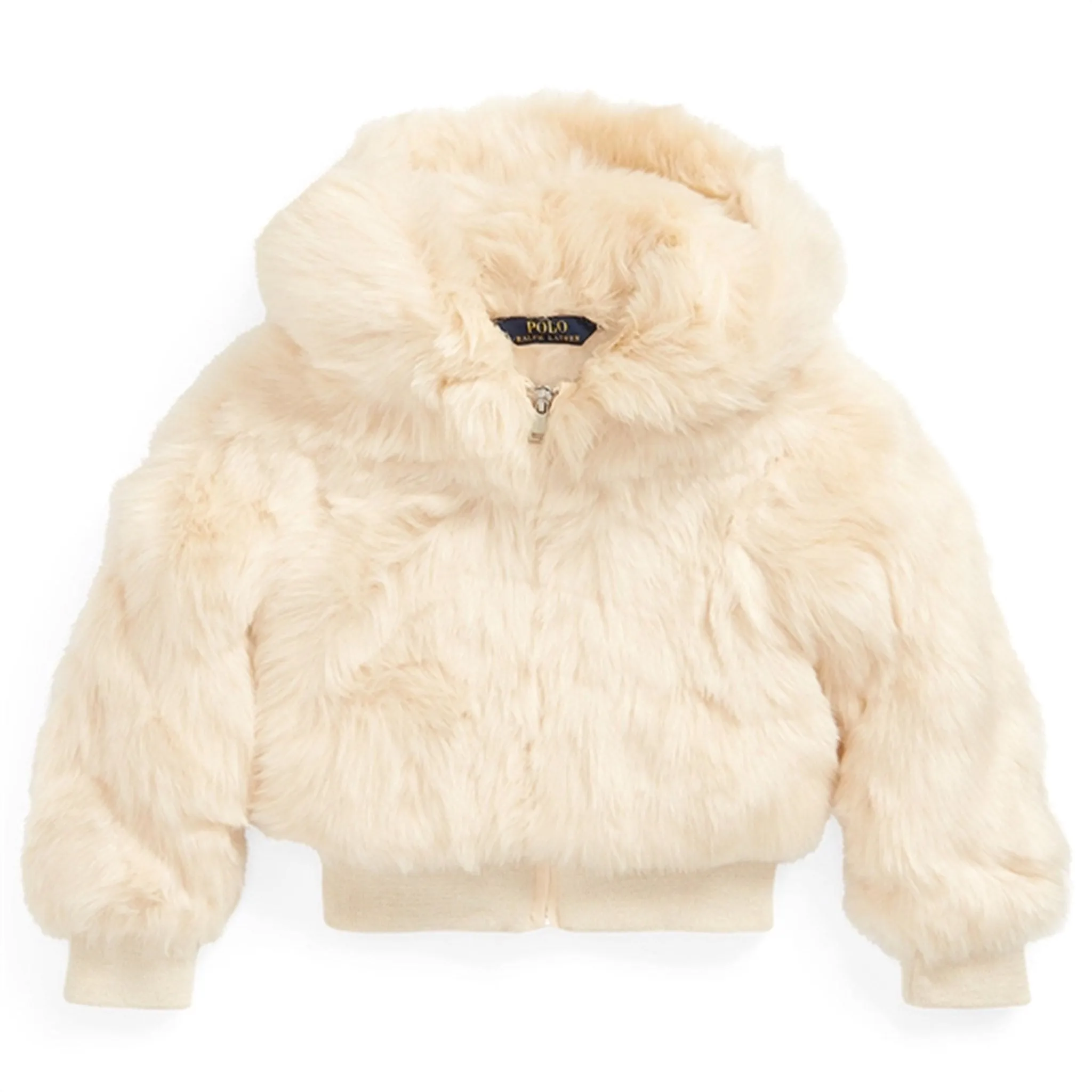 Emblem Polo Ralph Lauren Girl FZ Jacket English Cream