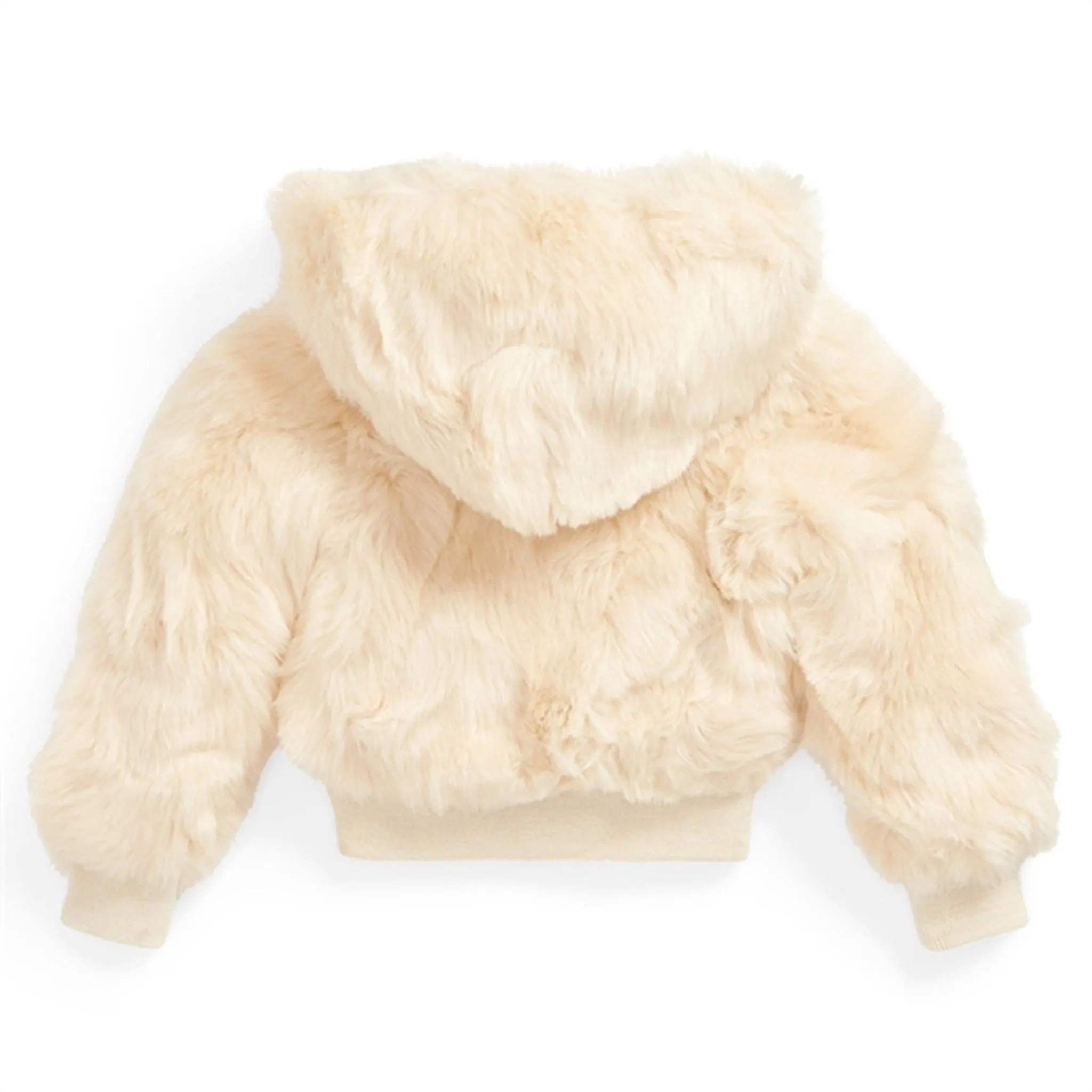 Polo Ralph Lauren Girl FZ Jacket English Cream Silicone Grip Cuffs TearResistant Ripstop Nylon