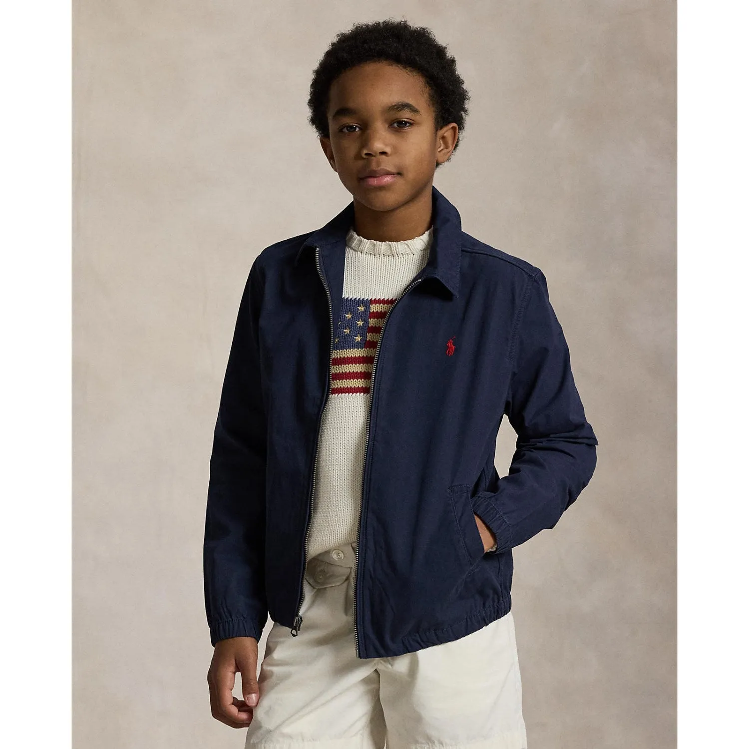 Resilience Travel Comfort Polo Ralph Lauren Newport Navy Boy Windbreaker