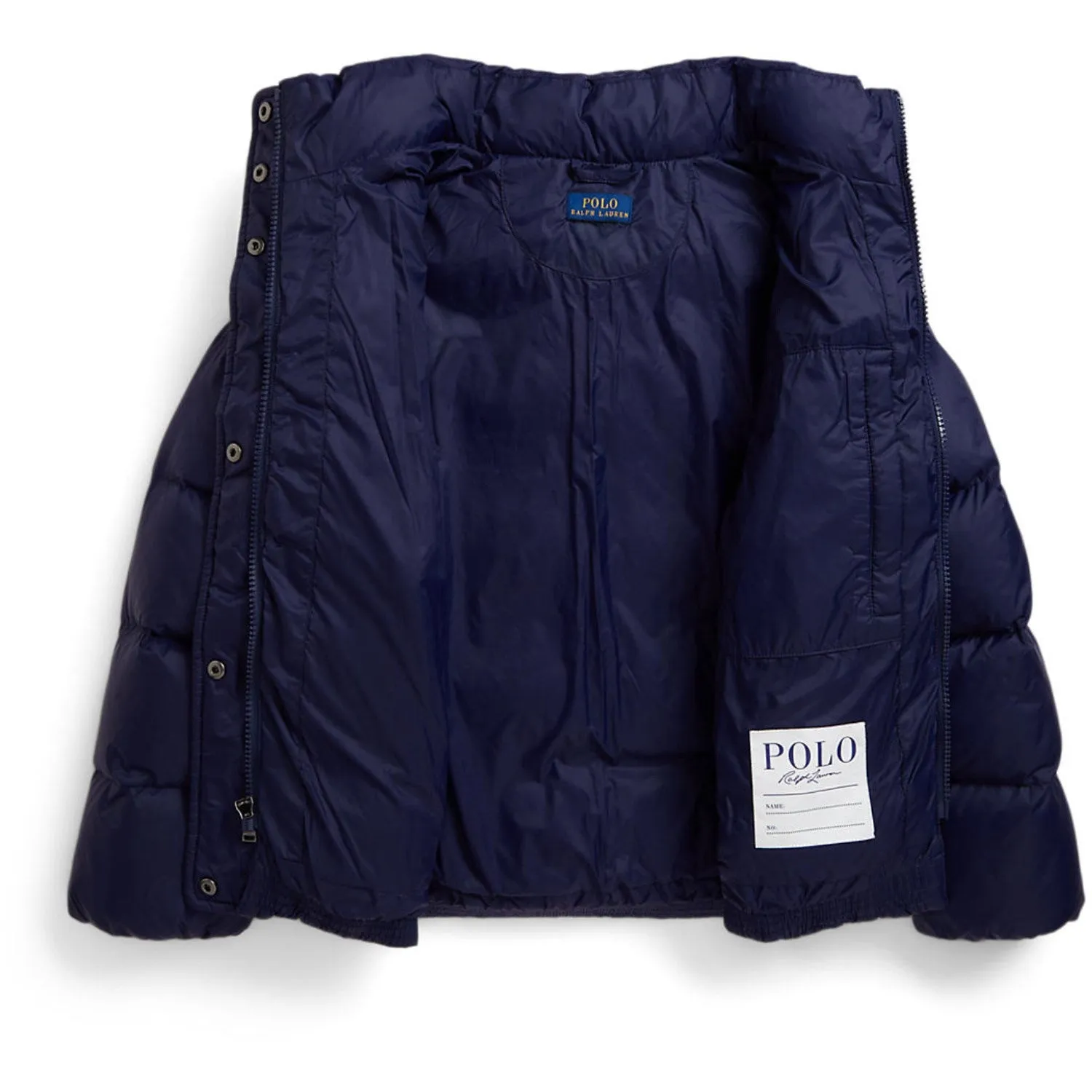 Eco Friendly Material Bravery Polo Ralph Lauren Newport Navy W White Pp Girl Bomber Jacket