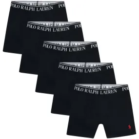 Polo Ralph Lauren Polo Black Cotton Stretch 5 Pack Boxer Versatile Accessory Adaptive Fit