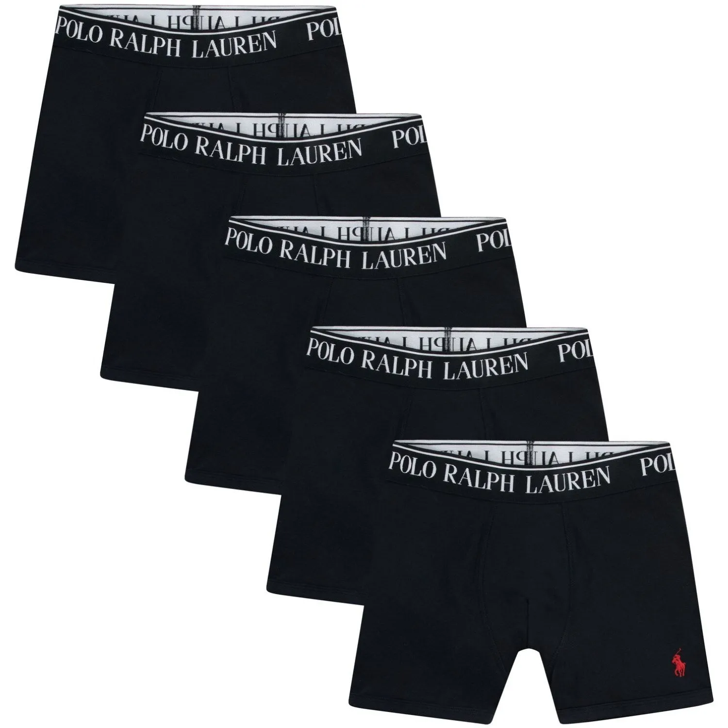 Polo Ralph Lauren Polo Black Cotton Stretch 5 Pack Boxer Versatile Accessory Adaptive Fit