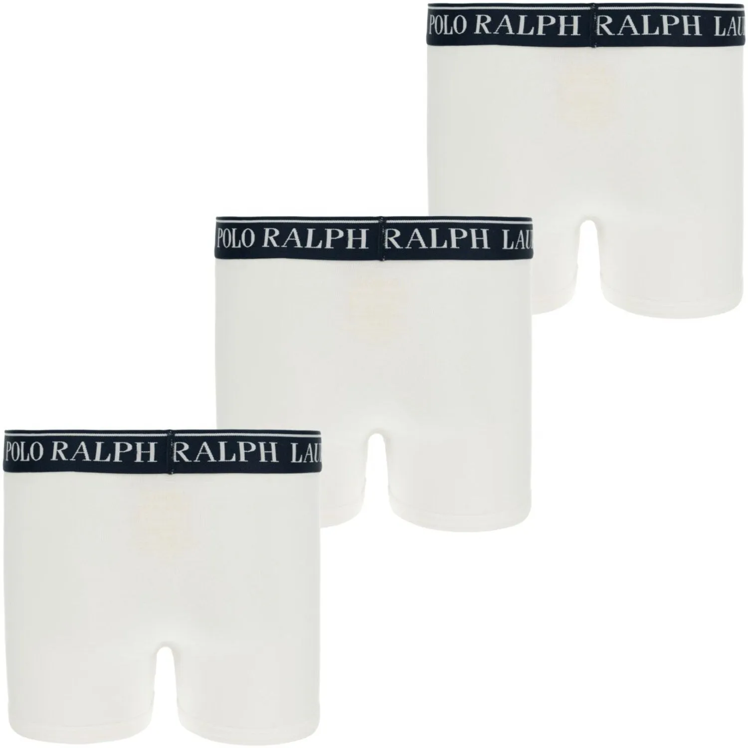 Relax Fit Polo Ralph Lauren White Cotton Stretch 3 Pack Boxer/Brief