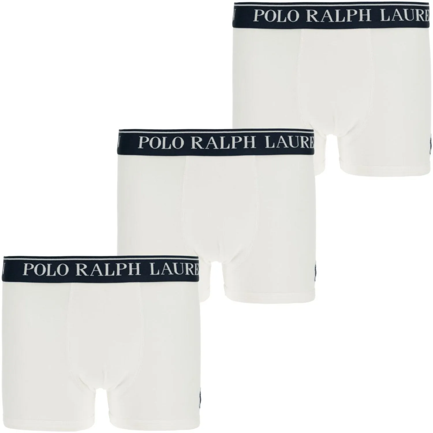 Comfort First Polo Ralph Lauren White Cotton Stretch 3 Pack Boxer/Brief