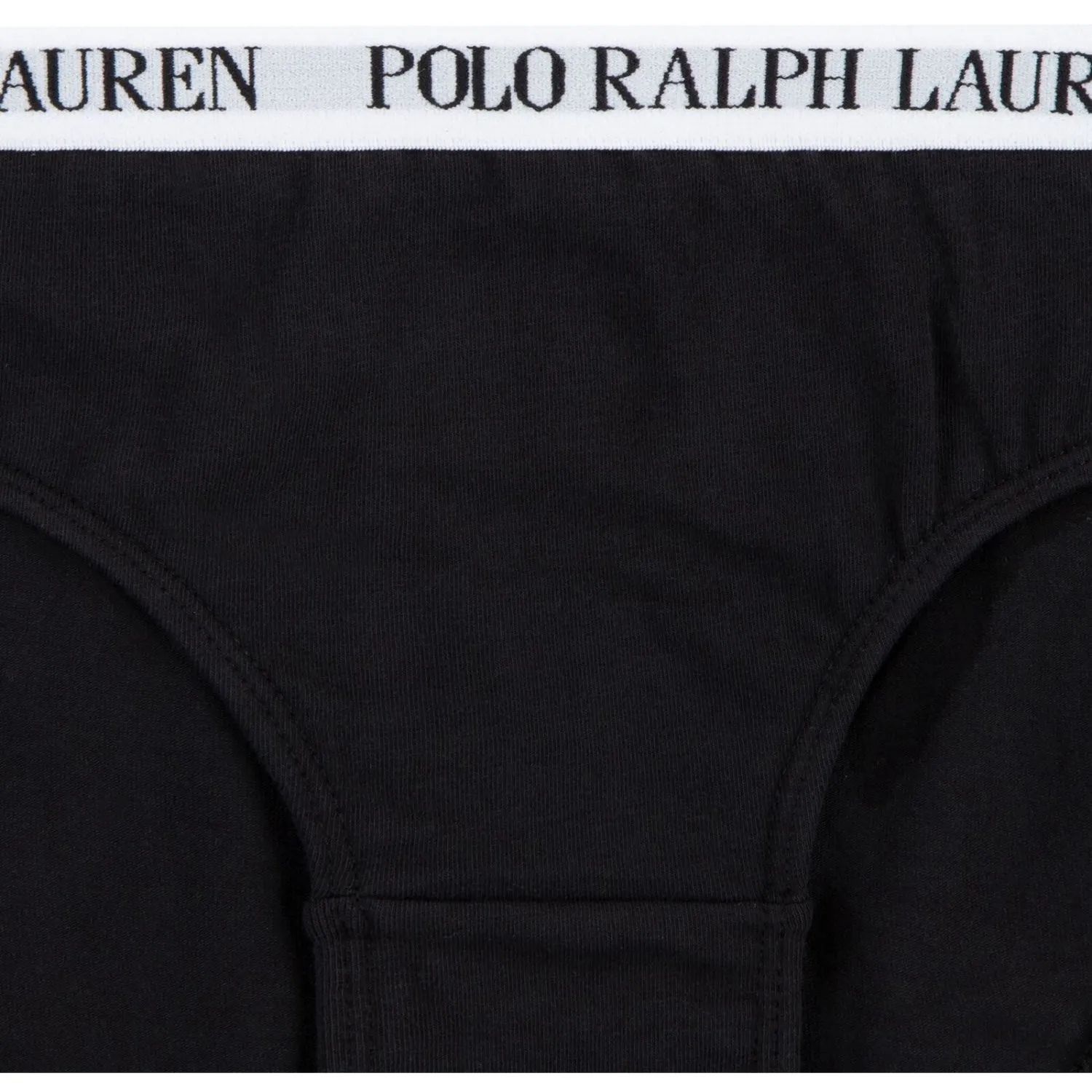 Polo Ralph Lauren White/Polo Black Solid 3 Pack Bikini Quality control