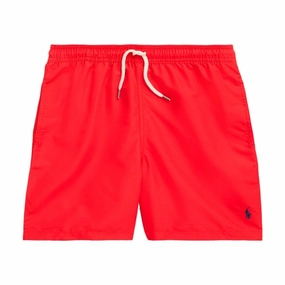 Polo Ralph Lauren Traveler Swimming Trunks Red Eco Friendly Packaging Durable Elastic Edging
