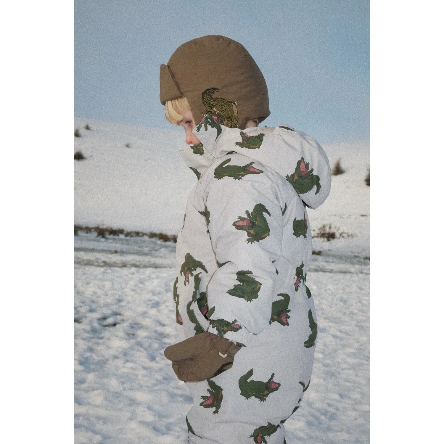 Matte-Lining packable Konges Sl?jd Crocodile Nohr Snowsuit Print