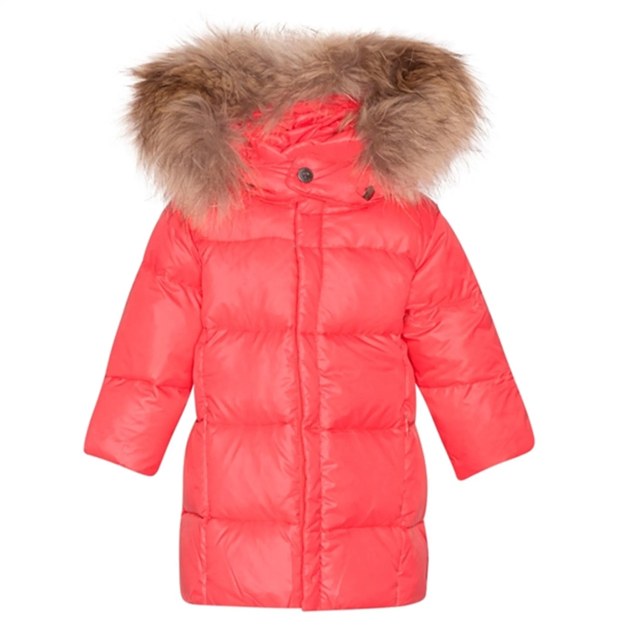 Cozy casual shirt Ver de Terre Featherlight Baby Girls Frakke m. Pels Flamingo