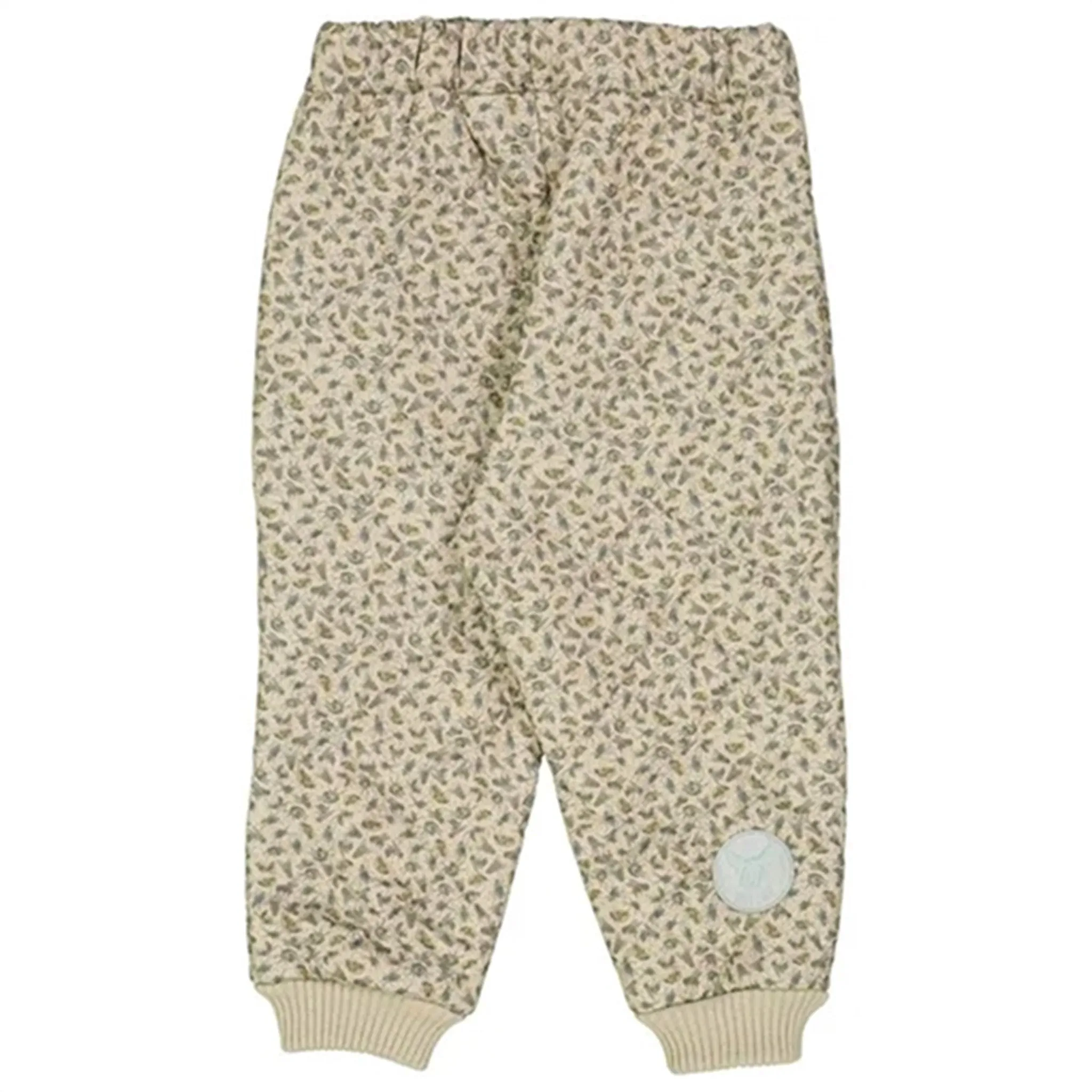 Maternity-Fit Wheat Thermo Watercolor Insects Pants Alex