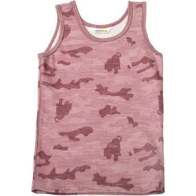 Floral design concoction Joha Wool/Cotton Rose AOP Undershirt