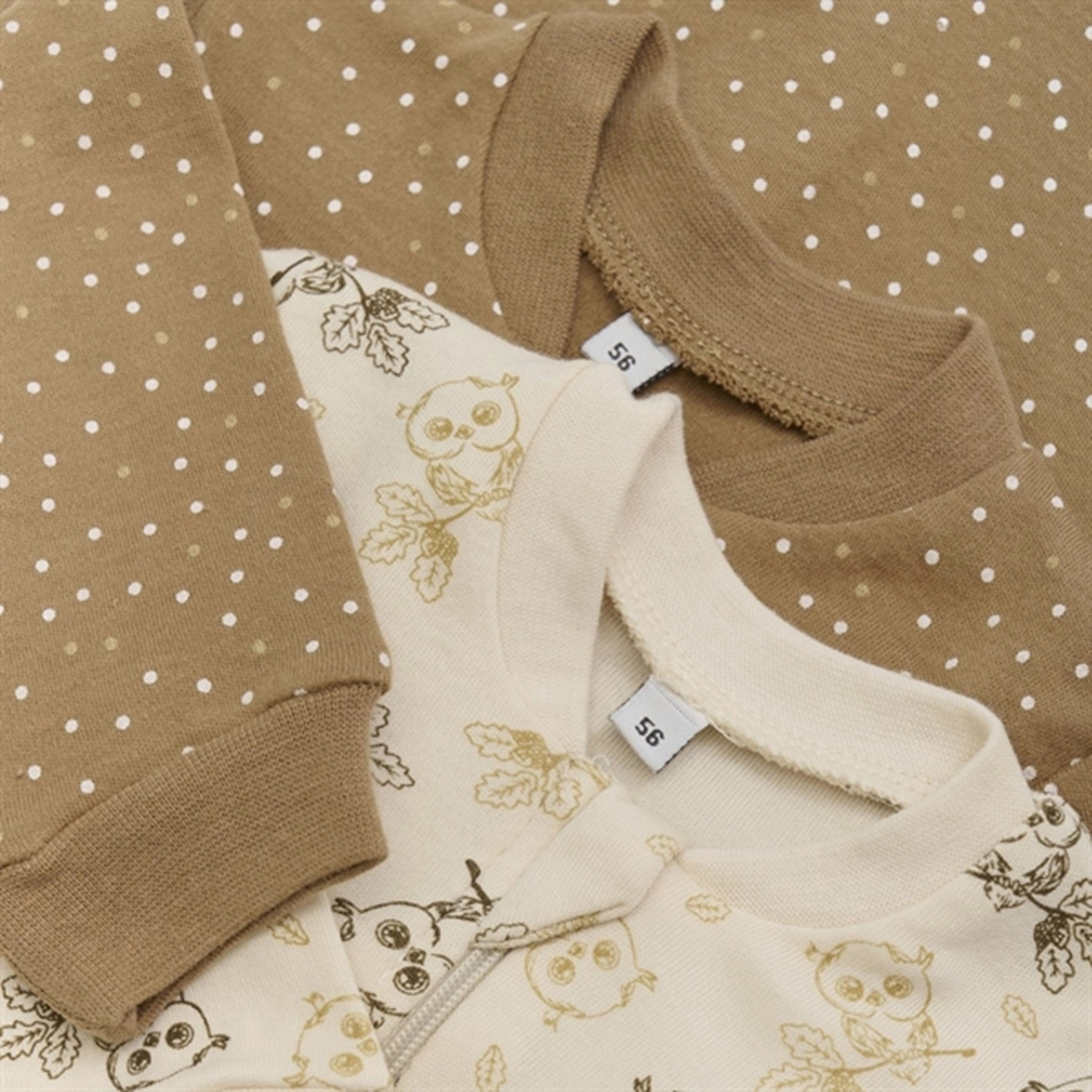 Pippi Nightsuit with Zipper 2-pack Whitecap Gray Durable Relax Luxury Urban