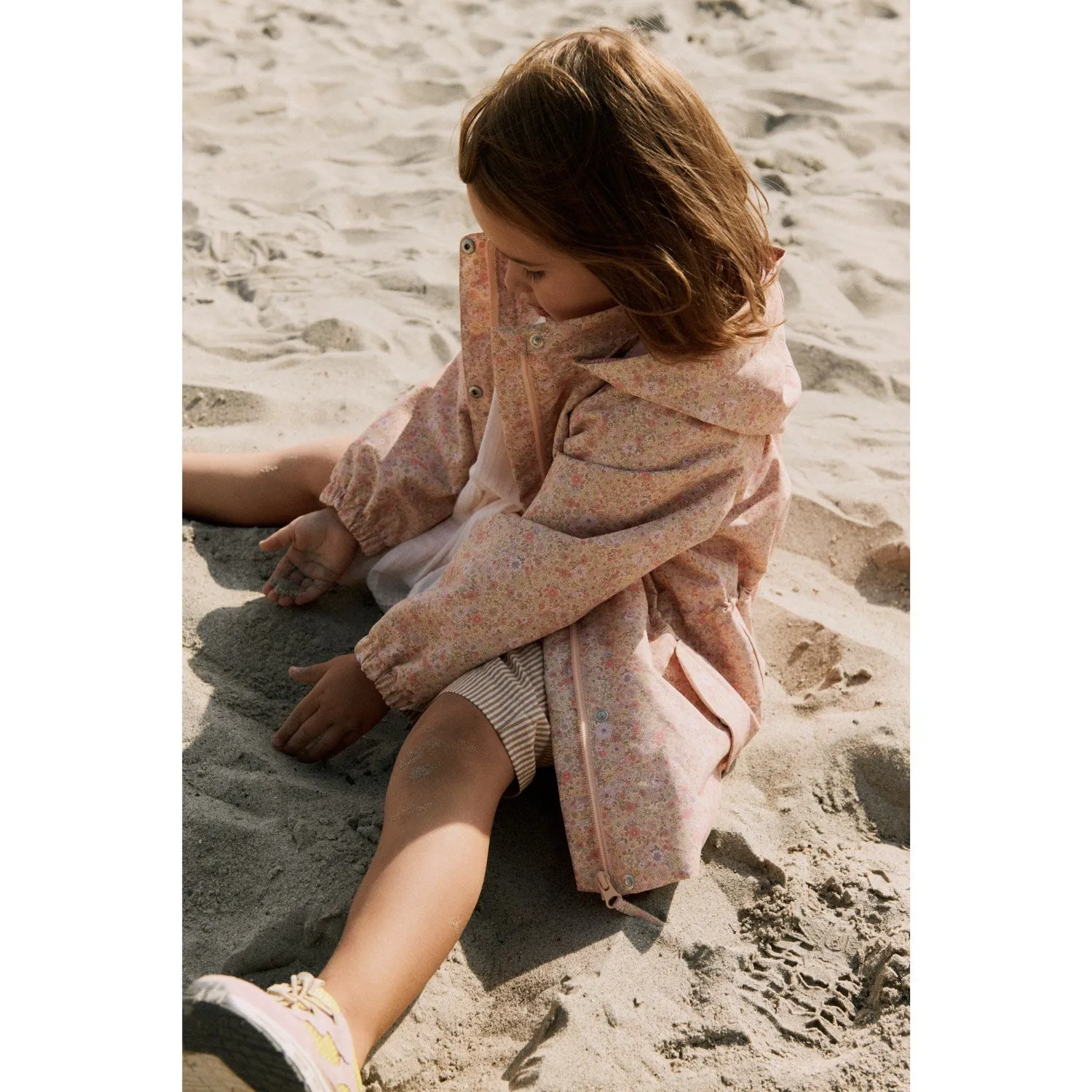 Quilted Lining Versatile Layering Piece Wheat Lemonade Flowers Jacket Ada