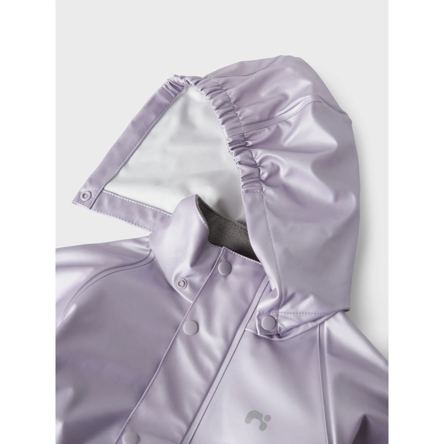 Name It Misty Lilac Nmfdry10 Rain Set Metallic Fo Sporty Comfort Windproof Cuffs